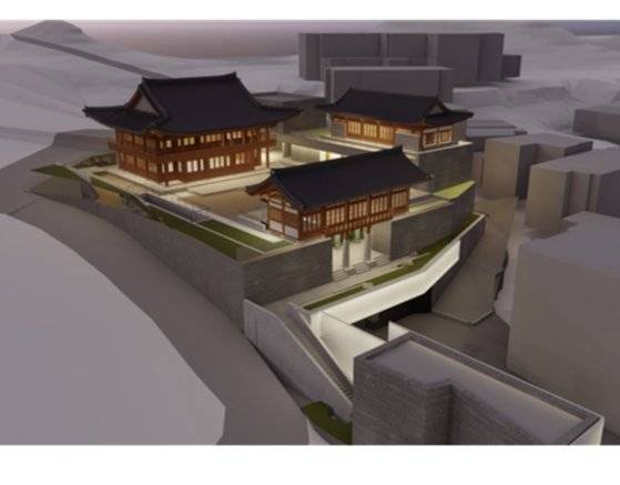 서울 삼청동 선혜원 리모델링 조감도. 한옥 스타일 건물과 현대적 건물이 공존한다. 사진 건축업계