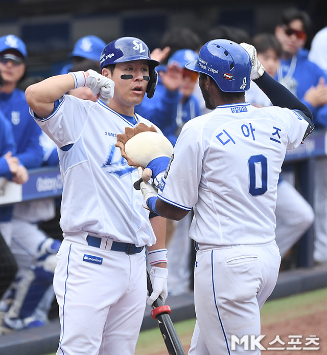 플레이오프 1차전에서 삼성 공격을 이끌었던 디아즈. 사진(대구)=천정환 기자