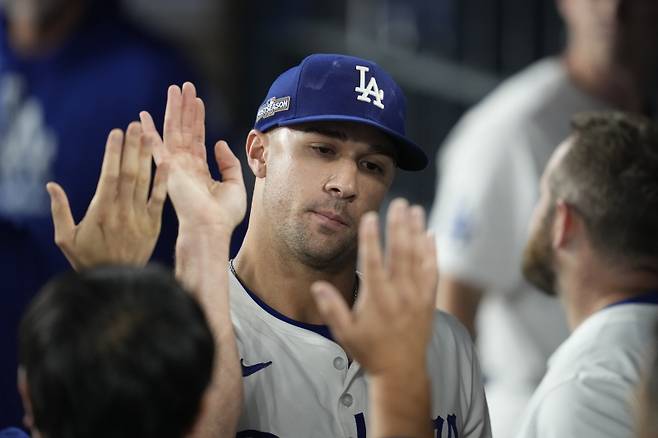 잭 플래허티가 NLCS 1차전 7이닝 무실점 승리 투수가 됐다. AP=연합뉴스