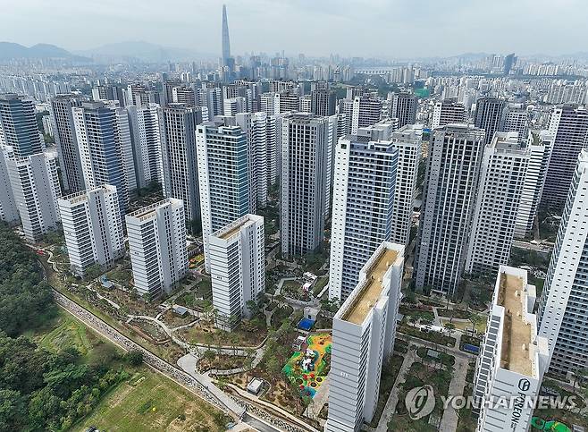 입주 앞둔 서울 올림픽파크포레온 전경 [연합뉴스 자료사진]