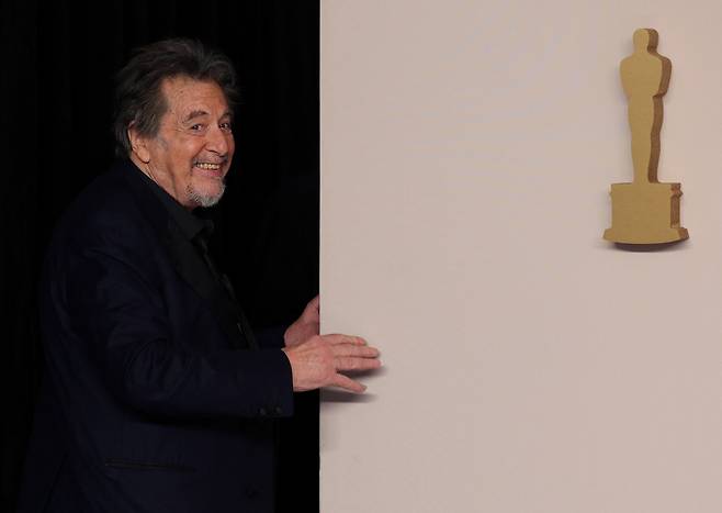 올해 3월 2024 미국 아카데미 시상식에 모습을 드러낸 배우 알파치노. /로이터