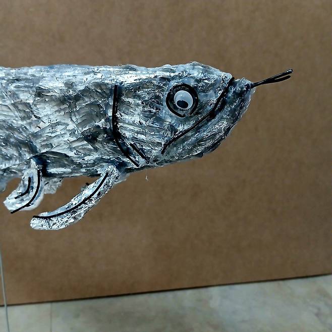 만들기) 은색 아로와나!