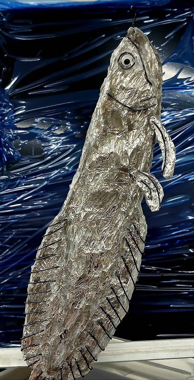 만들기) 은색 아로와나!