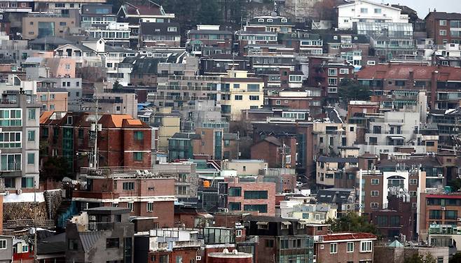 서울의 한 빌라 밀집지역 전경. [매경DB]