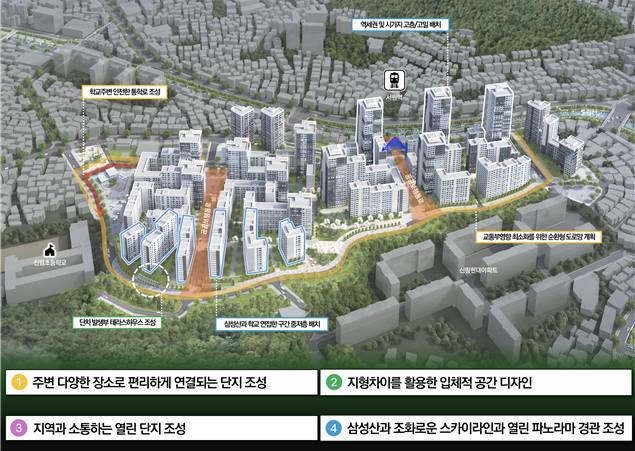 신림5구역 재개발사업 종합구상도/사진=서울시