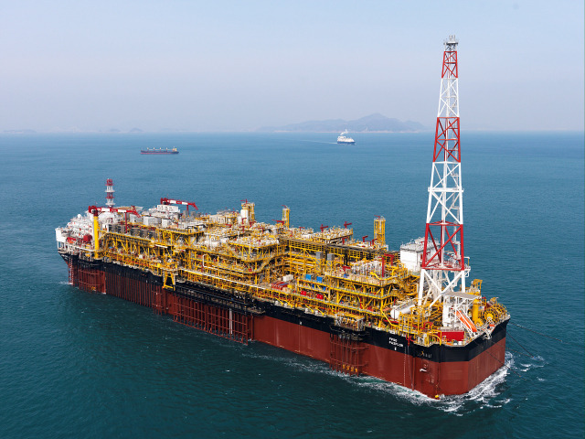 한화오션이 건조해 인도한 FPSO. 사진제공=한화오션