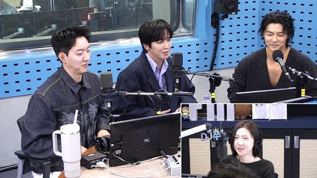 SBS 파워FM ‘12시엔 주현영’ 캡처, 왼쪽부터 이정신 정용화 강민혁