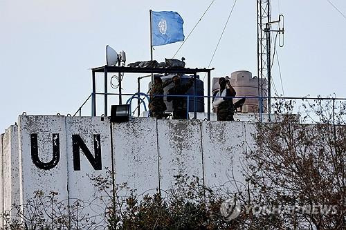 레바논 남부 UNIFIL 주둔지 [로이터 연합뉴스 자료사진. 재판매 및 DB 금지]