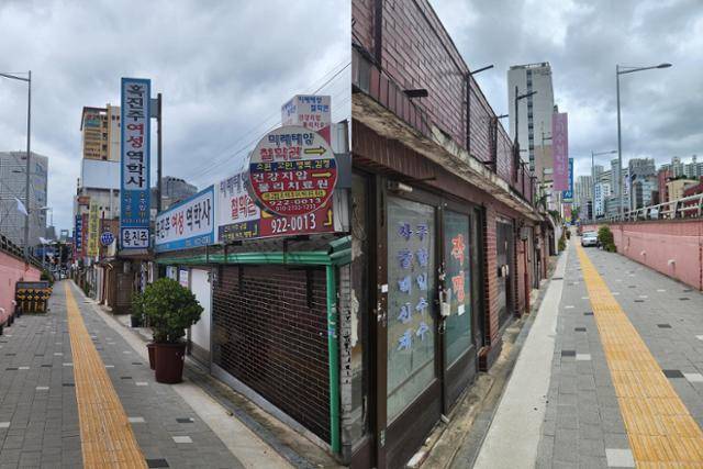 지난 8월 22일 서울 성북구 돈암동에 위치한 '미아리 점성촌' 일대 모습. 기자가 머물렀던 3시간 동안 이곳을 방문하는 손님은 한 명도 없었다. 이성원 기자