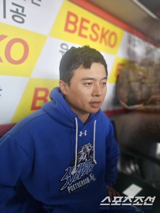 우천 순연된 22일 광주 챔피언스필드 김헌곤 인터뷰. 광주=스포츠조선 정현석 기자 hschung@sportschosun.com