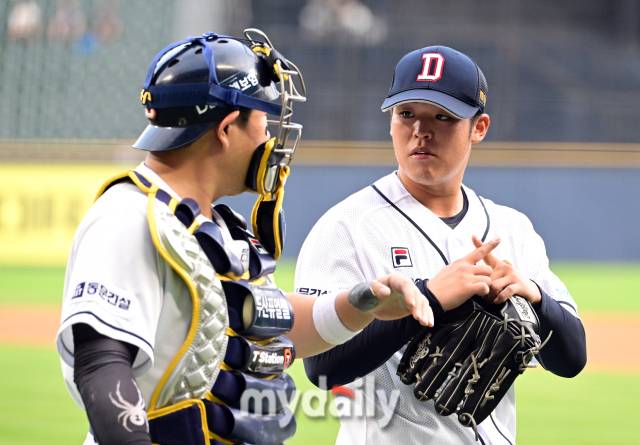 두산 베어스 시절의 시라카와 케이쇼./마이데일리