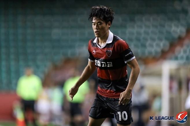 포항 성골 유스 홍윤상. 사진=한국프로축구연맹