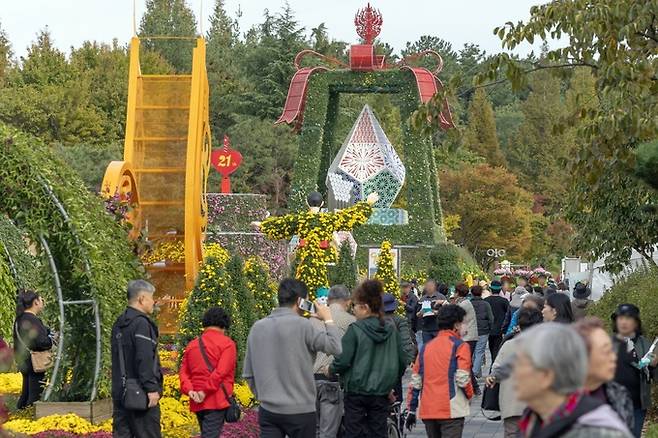 익산 천만송이 국화축제.