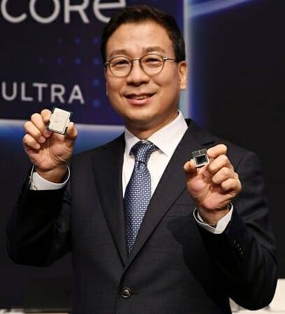 코어 울트라 시리즈2 프로세서를 소개하는 배태원 인텔코리아 지사장. (사진=인텔)