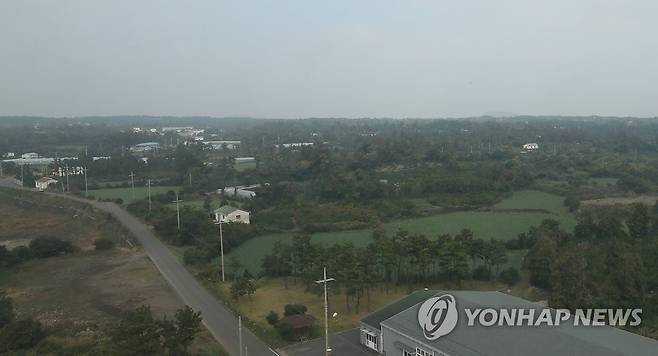 제주 제2공항 건설 예정지 성산읍 일대 [연합뉴스 자료 사진]