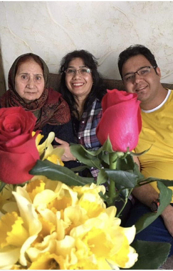 Ali Parakand, right, his aunt Mahnaz Parakand, center, and his grandmother [MAHNAZ PARAKAND]