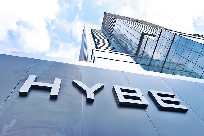 HYBE headquarters in Yongsan District, central Seoul [YONHAP]