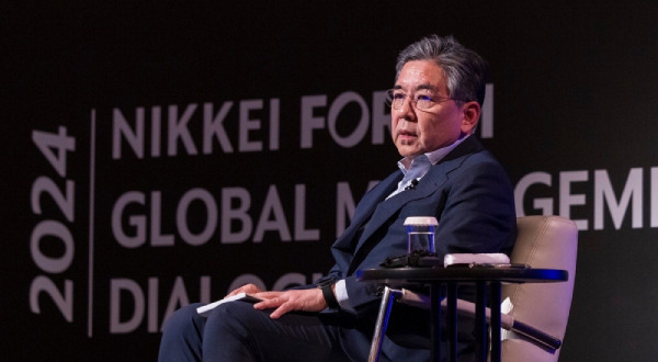 Chang Jae-hoon, President of Hyundai Motor, delivers a presentation at the 26th Global Management Dialogue hosted by Nikkei in Tokyo, Japan. (Lee Seung-hoon)