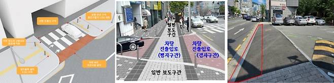 진·출입로 바닥 포장 개선 방안 [부산시 제공]