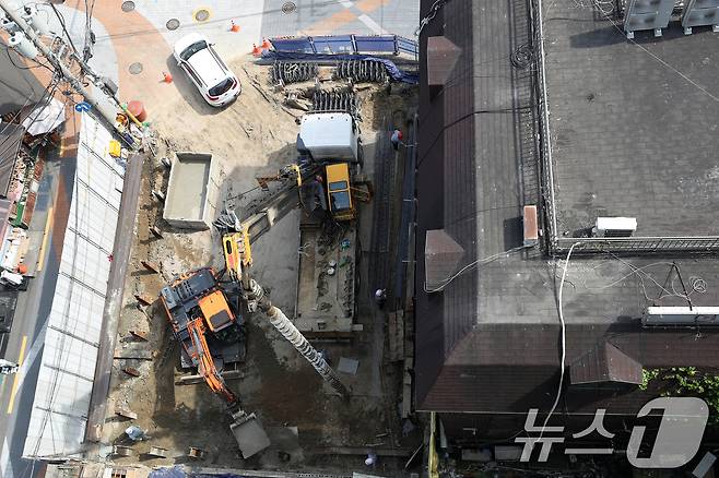 서울 시내의 한 공사현장. 2024.5.22/뉴스1 ⓒ News1 이승배 기자