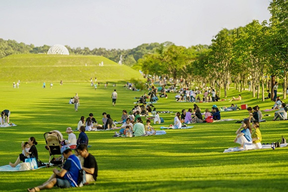 글로벌 콘텐츠 페스티벌이 개최될 오천그린광장 전경 [사진=순천시]