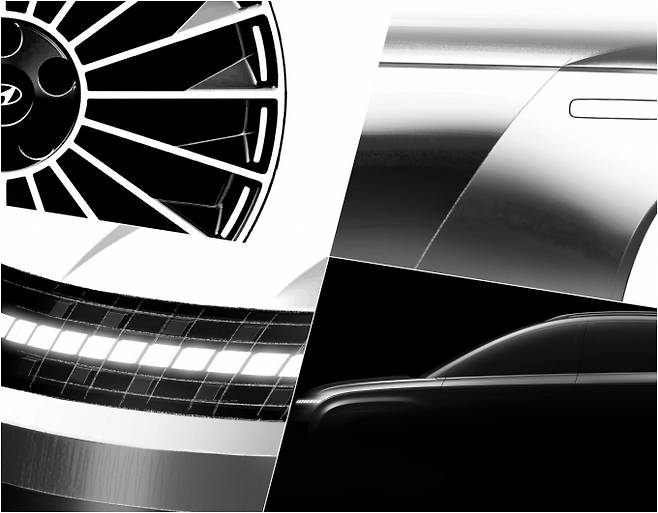 현대차가 아이오닉9의 티저 이미지를 공개했다. 실물은 11월 미국에서 처음 공개된다. /사진=현대차