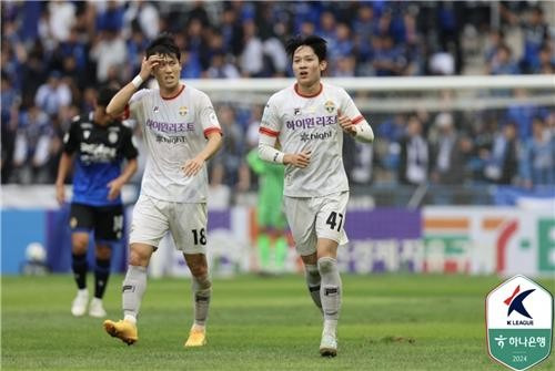 강원 양민혁(오른쪽) [한국프로축구연맹 제공. 재판매 및 DB 금지]