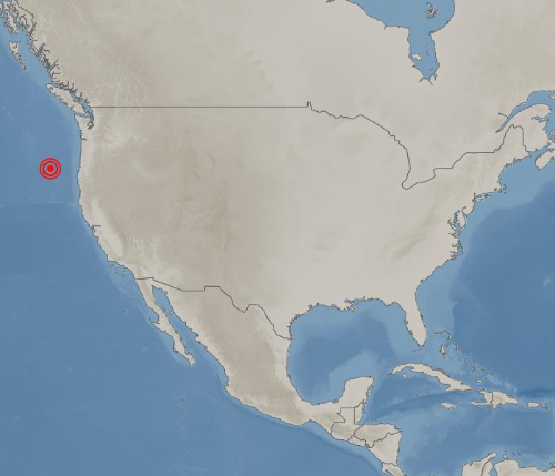 미국 오리건주 인근 태평양 해역서 규모 6.0 지진 발생 [사진제공=기상청]