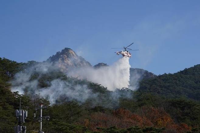 산불 진화 헬기.ⓒ서울시 제공