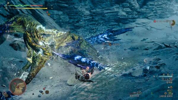 - 날개 휩쓸기 전조