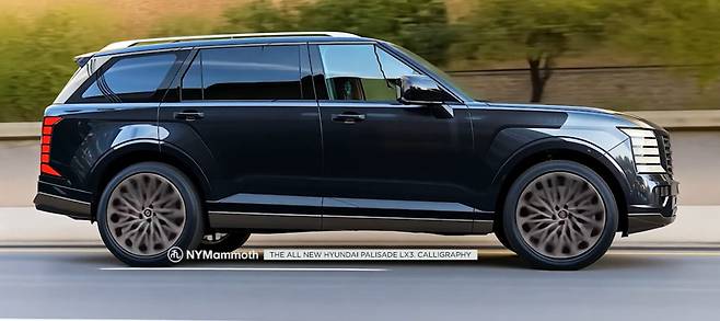 현대차 '팰리세이드 풀체인지' 예상도 (출처 : 뉴욕맘모스)