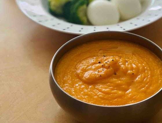 일어나기 힘든 아침, 추천하는 당근 수프. 사진 정성희