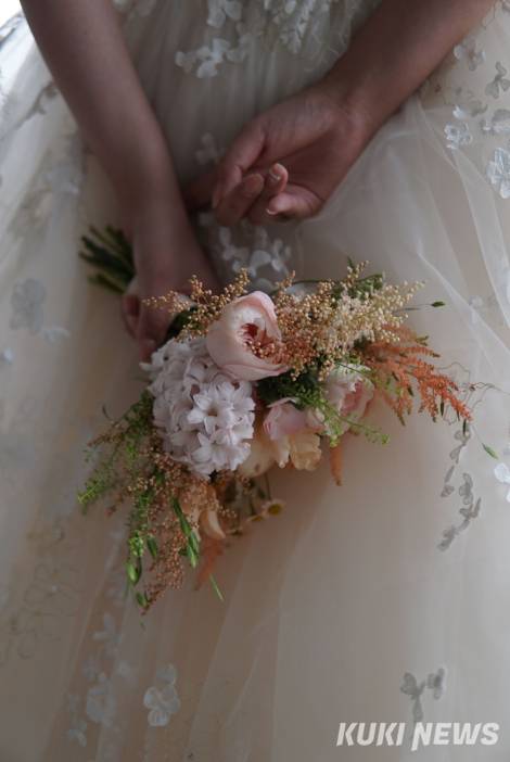 웨딩 스튜디오 촬영. 독자 제공