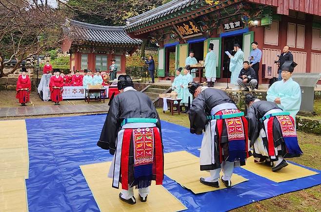 2일 전남 해남 대흥사에서 열린 '호국대전' 완공 기념 축제. 사진 대흥사