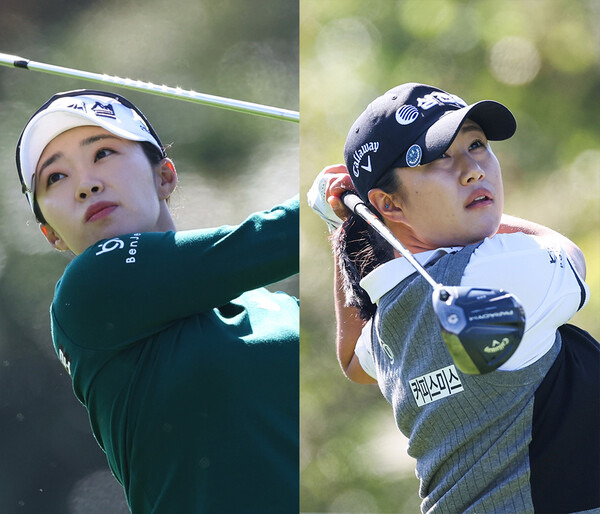 2024년 한국여자프로골프(KLPGA) 투어 에쓰오일 챔피언십 우승 경쟁에 뛰어든 김수지, 마다솜 프로가 연장전에 돌입했다. 사진제공=KLPGA