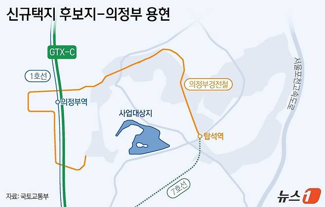 의정부 용현지구(7000가구·81만㎡·24만평).