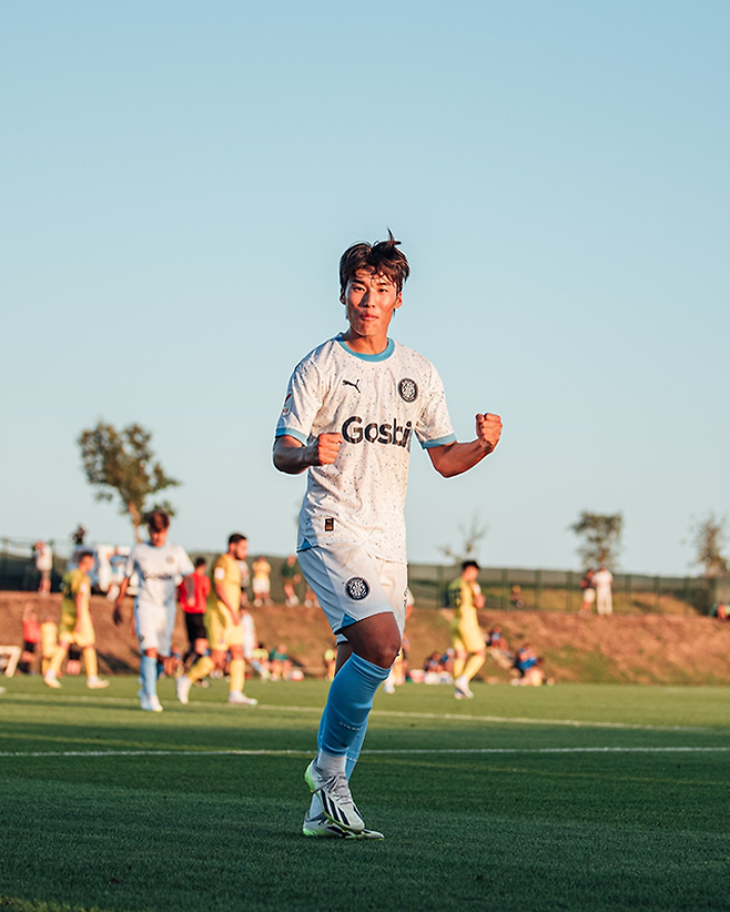 지로나 김민수. 사진=지로나 FC 공식 SNS