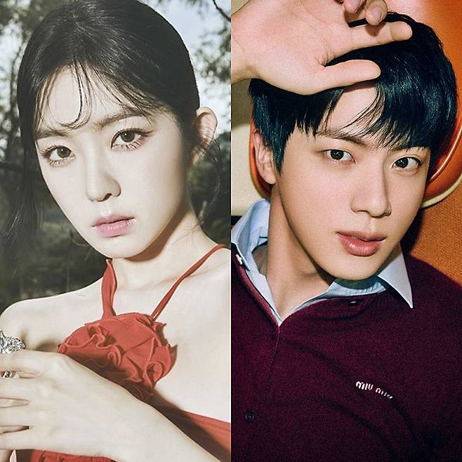 아이린, 진. (사진=SM엔터테인먼트, 빅히트 뮤직)