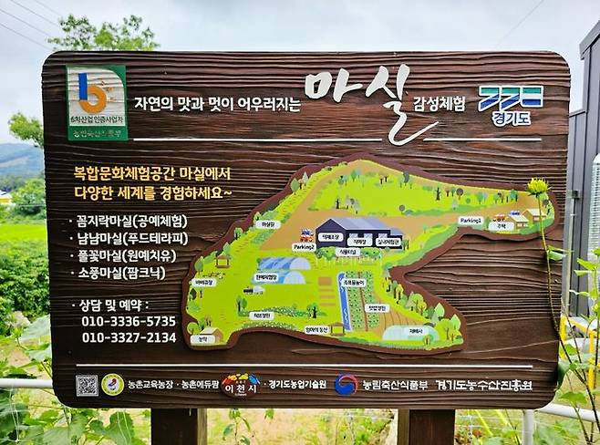 인증경영체 안내표지판(사진=경기도농수산진흥원 제공) *재판매 및 DB 금지