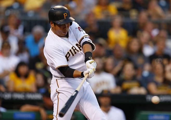 피츠버그 시절 강정호. 사진 | 피츠버그=AFP연합뉴스