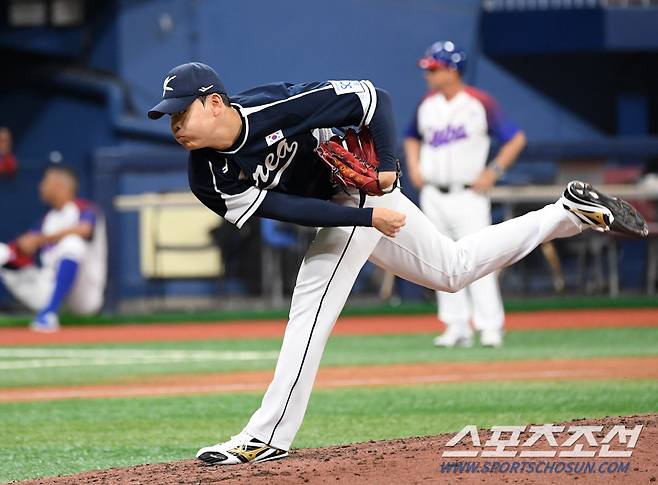 2024 WBSC 프리미어12 대한민국 야구 대표팀과 쿠바 대표팀의 평가전이 2일 서울 고척스카이돔에서 열렸다. 소형준이 역투하고 있다. 고척=박재만 기자 pjm@sportschosun.com/2024.11.02/