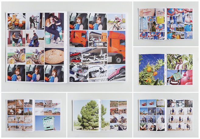 책에는 스페인 발렌시아에 있는 작가의 집과 학교를 오가는 딸의 일상에서 관찰한 장면이 담겼다. 거리를 오가며 우연히 만난 사람, 사물의 사진과 딸의 사진이 반복해 등장한다. 딸의 이미지는 책 전반에 걸쳐 배치돼 반복되는 일상의 리듬을 만들어내고, 책에 흥미로운 긴장감을 부여한다. 사진가로서 삶과 아버지로서 삶이 연결돼 있음이 독자에게 전달되기 때문이다. / 김진영