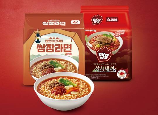 텐트밖은유럽 쌈장라면, 맵탱. 이마트 제공