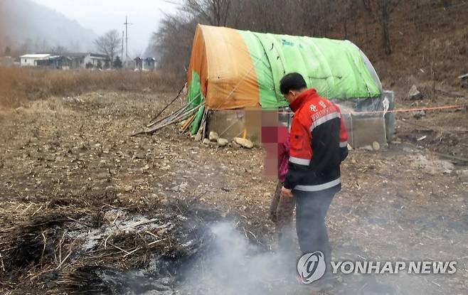 농산폐기물 소각단속 [연합뉴스 자료사진]