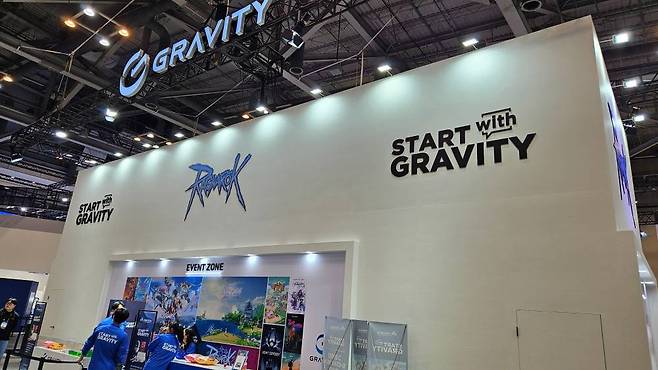 지스타 2024 그라비티 부스 전경