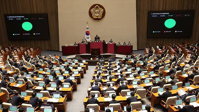 국회 본회의 [사진 제공: 연합뉴스]