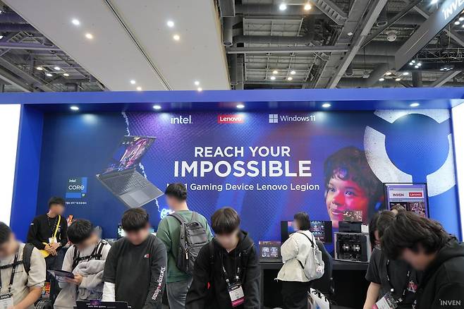 ▲ 레노버 게이밍 에코 시스템, 인벤 부스 레노버 체험존에서 즐길 수 있습니다