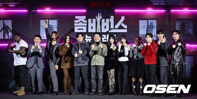 [OSEN=조은정 기자]’넷플릭스(Netflix) 예능&nbsp;'좀비버스: 뉴 블러드’ 제작발표회가 14일 서울 용산구 CGV용산아이파크몰에서 열렸다.