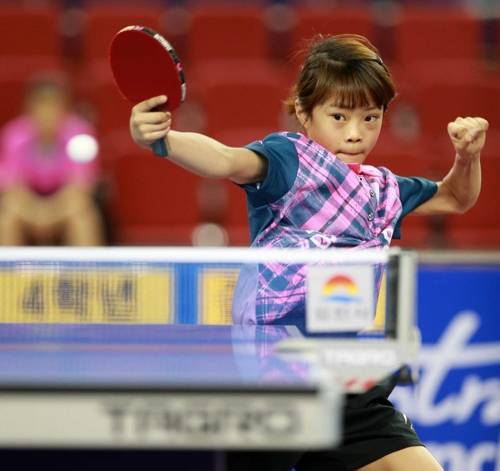 '탁구 영웅' 유남규 삼성생명 감독의 딸 유예린의 경기 모습 [유남규 감독 제공. 재판매 및 DB 금지]