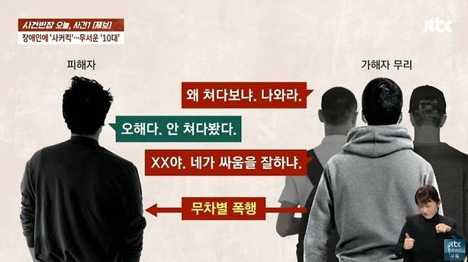 지체 장애인에게 싸커킥 날린 10대들 형량 꼬라지 .jpg